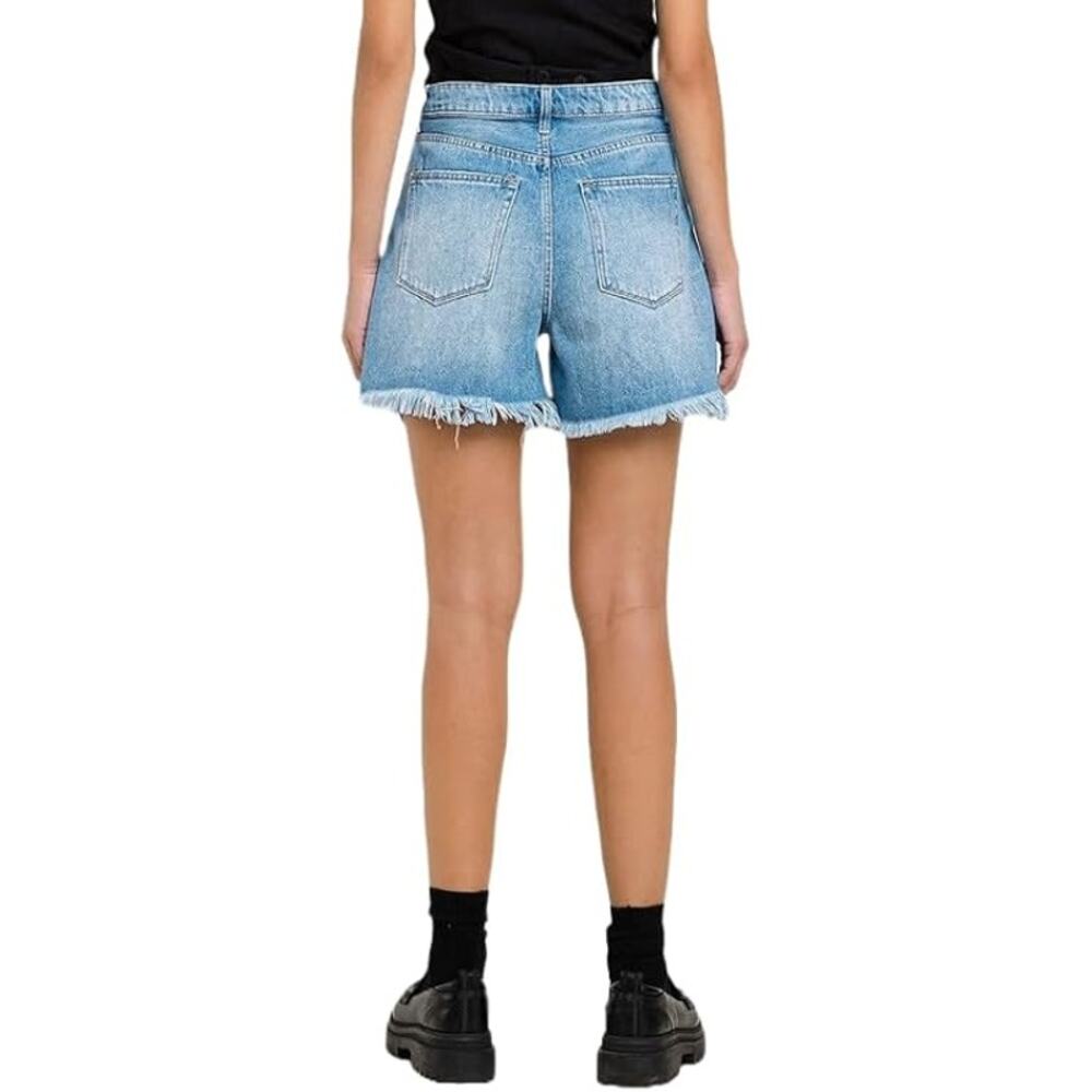 Vervet by Flying Monkey Super High Rise Pleated Shorts - V2897 - Size Medium - Picture 2 of 6